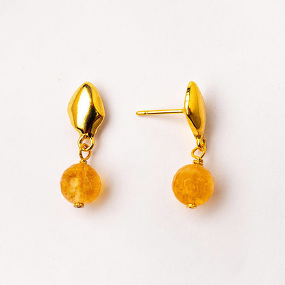 Velatti Mini Drop Gem Earrings