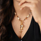 Velatti Necklace with Hematite, Citrine, Yellow Calcite