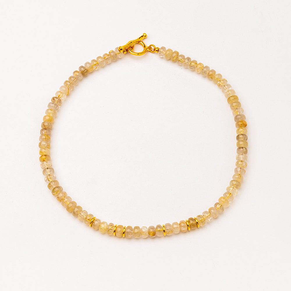 Velatti Rutilated Quartz Short Necklace
