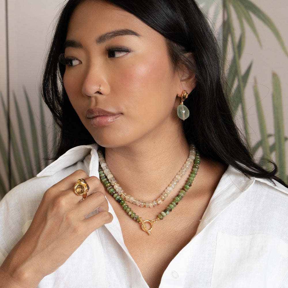 Velatti Rutilated Quartz Short Necklace