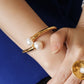 Velatti Twisted Double Freshwater Pearl Cuff