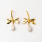 Velatti Dragonfly Studs with Gem Drop