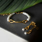 Velatti Long Figure 8 Freshwater Pearl Bracelet