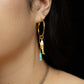 Velatti Hoops with Gems and Fish Charm