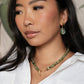 Velatti Leaf Studs with Flourite