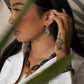 Velatti Leaf Studs with Flourite