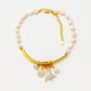 Velatti Freshwater Pearl Arc Necklace with Baroque Pearls