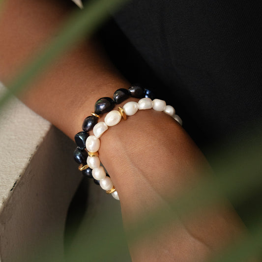 Velatti Slip On Freshwater Pearl Bracelet