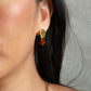 Velatti Molten Earrings with Double Gem Drop