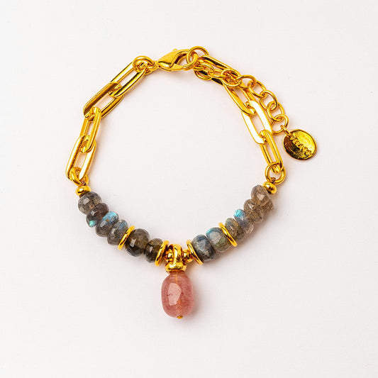 Velatti Links Bracelet with Labradorite