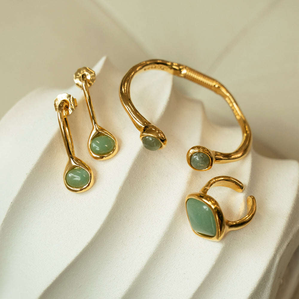 Velatti Square Cut Gemstone Ring