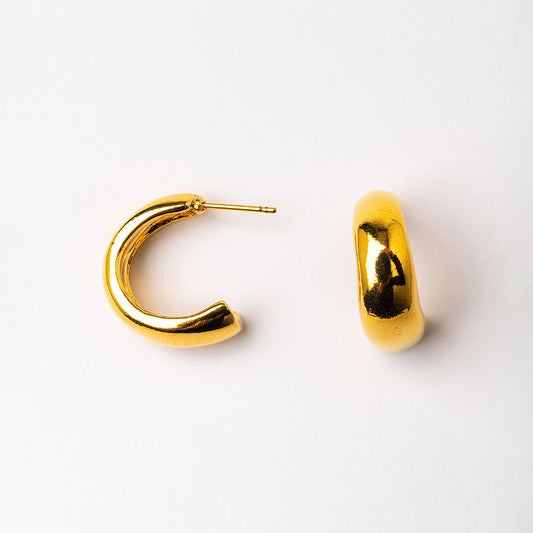 Velatti Everyday Gold Hoops