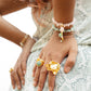 Velatti Leaf Motif Ring