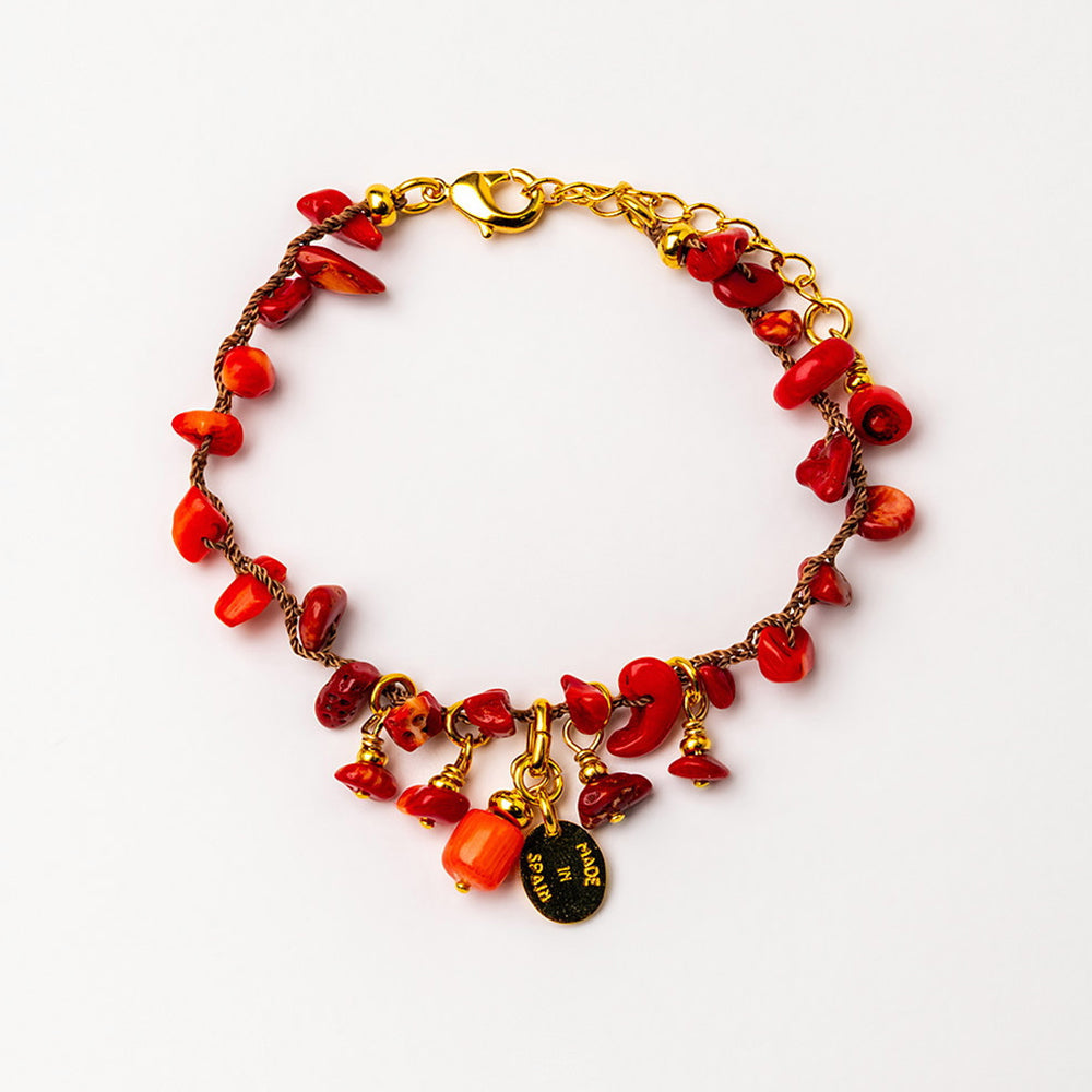 Velatti Hand Braided Bracelet with Gems