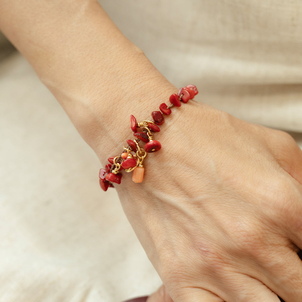 Velatti Hand Braided Bracelet with Gems