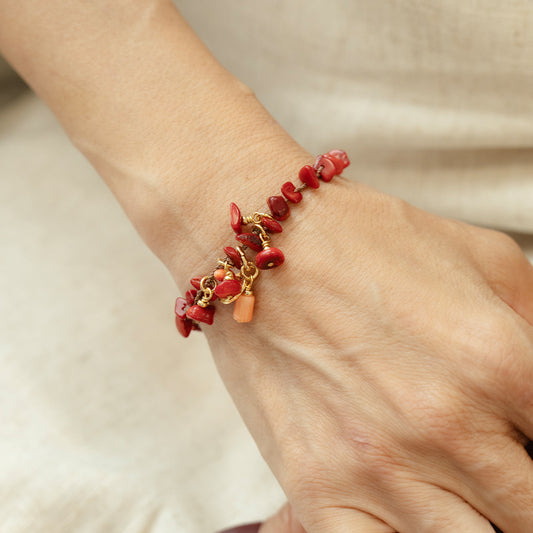 Velatti Hand Braided Bracelet with Gems