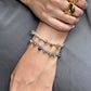 Velatti Hand Braided Gold or Silver Thread Bracelet with Pyrite & Charms (Pre-Order)