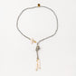 Velatti Necklace with Hematite, Pyrite & Freshwater Pearl