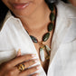 Velatti Luxe Green Jade Necklace
