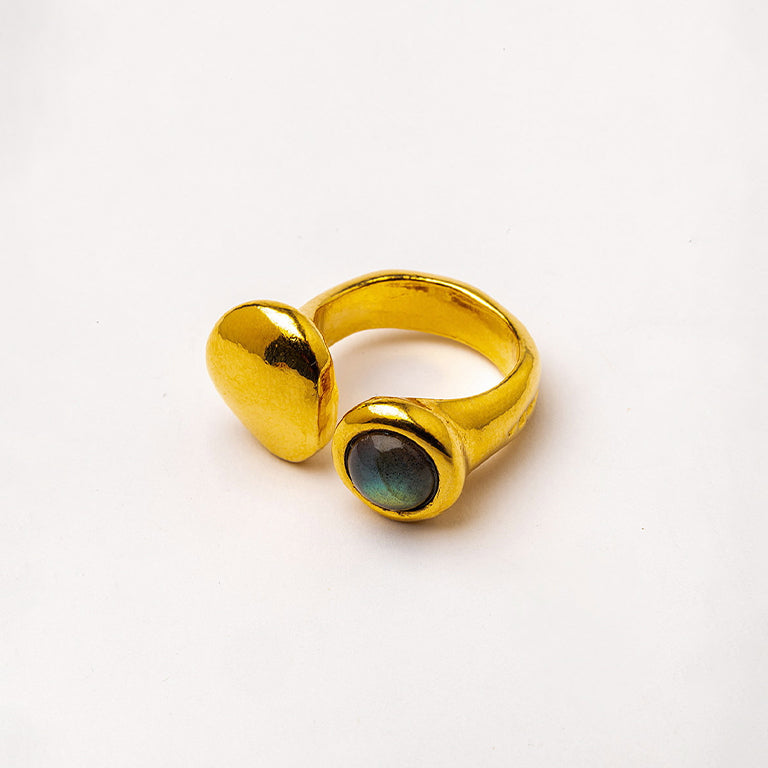 Velatti Gemstop Adjustable Ring