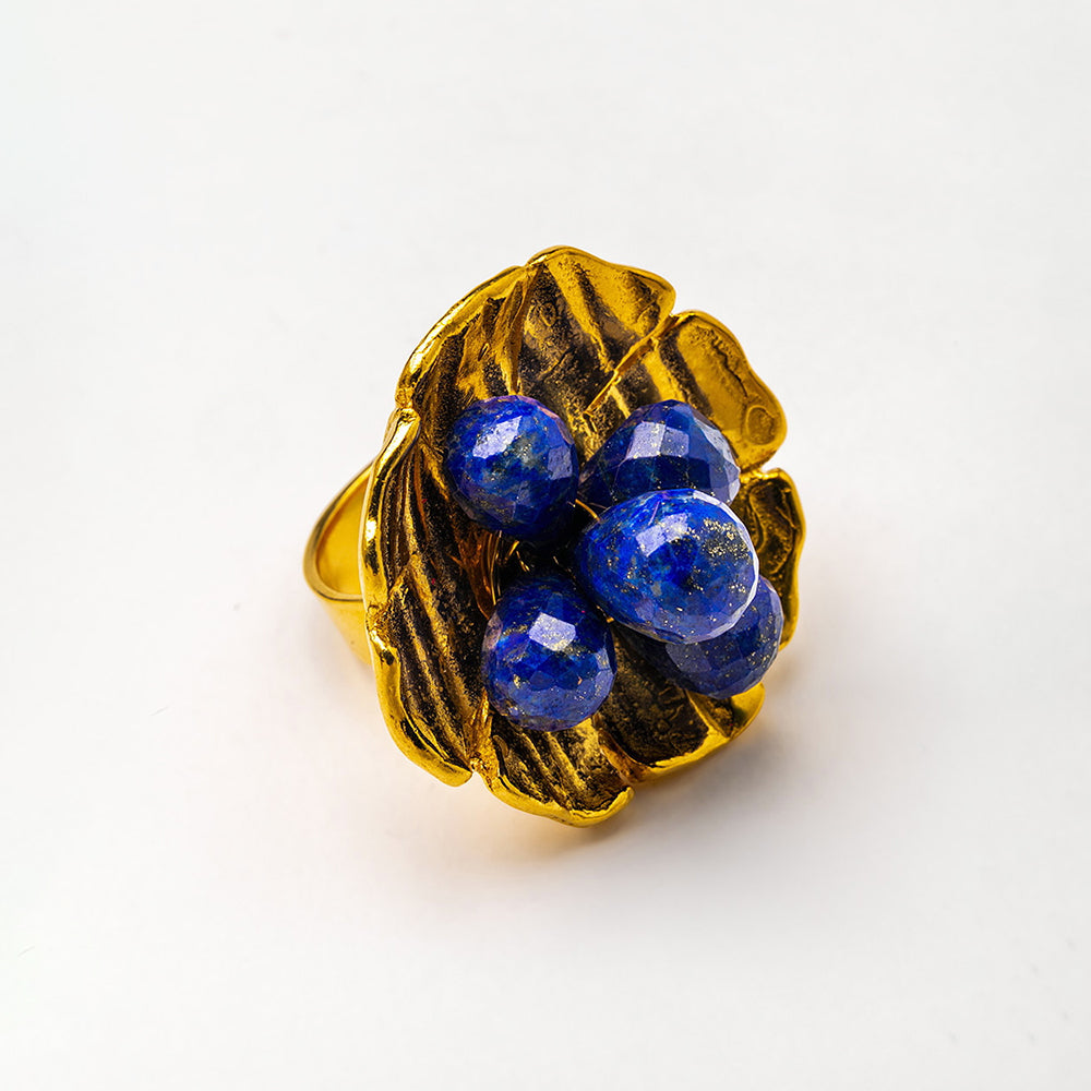 Velatti Wildflower Cluster Ring with Gems