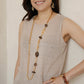 Velatti Luxe Smoky Quartz Long Necklace