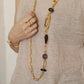 Velatti Luxe Smoky Quartz Long Necklace