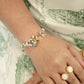 Velatti Hand Braided Bracelet with Gems