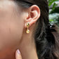 Velatti Mini Drop Gem Earrings