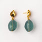 Velatti Leaf Studs with Flourite