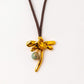 Velatti Dragonfly Pendant with Gem Necklace