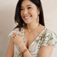 Velatti Links Necklace with Teardrop Gem