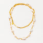 Velatti Long Links Necklace with Gems or Freshwater Pearls