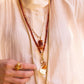 Velatti Long Amber Necklace