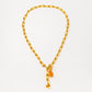 Velatti Long Links Necklace with Citrine