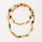 Velatti Long Links Necklace with Multi Stone