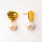Velatti Molten Earrings with Freshwater Pearls