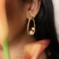 Velatti Contour Earrings with Double Gems