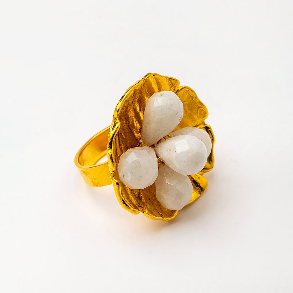 Velatti Wildflower Cluster Ring with Gems