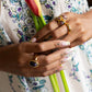 Velatti Pear Shape Gem Ring