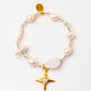 Velatti Celeste Star Freshwater Pearl Bracelet with Hematite