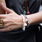 Velatti Gemstone Bracelet with Heart Charm & Pearl