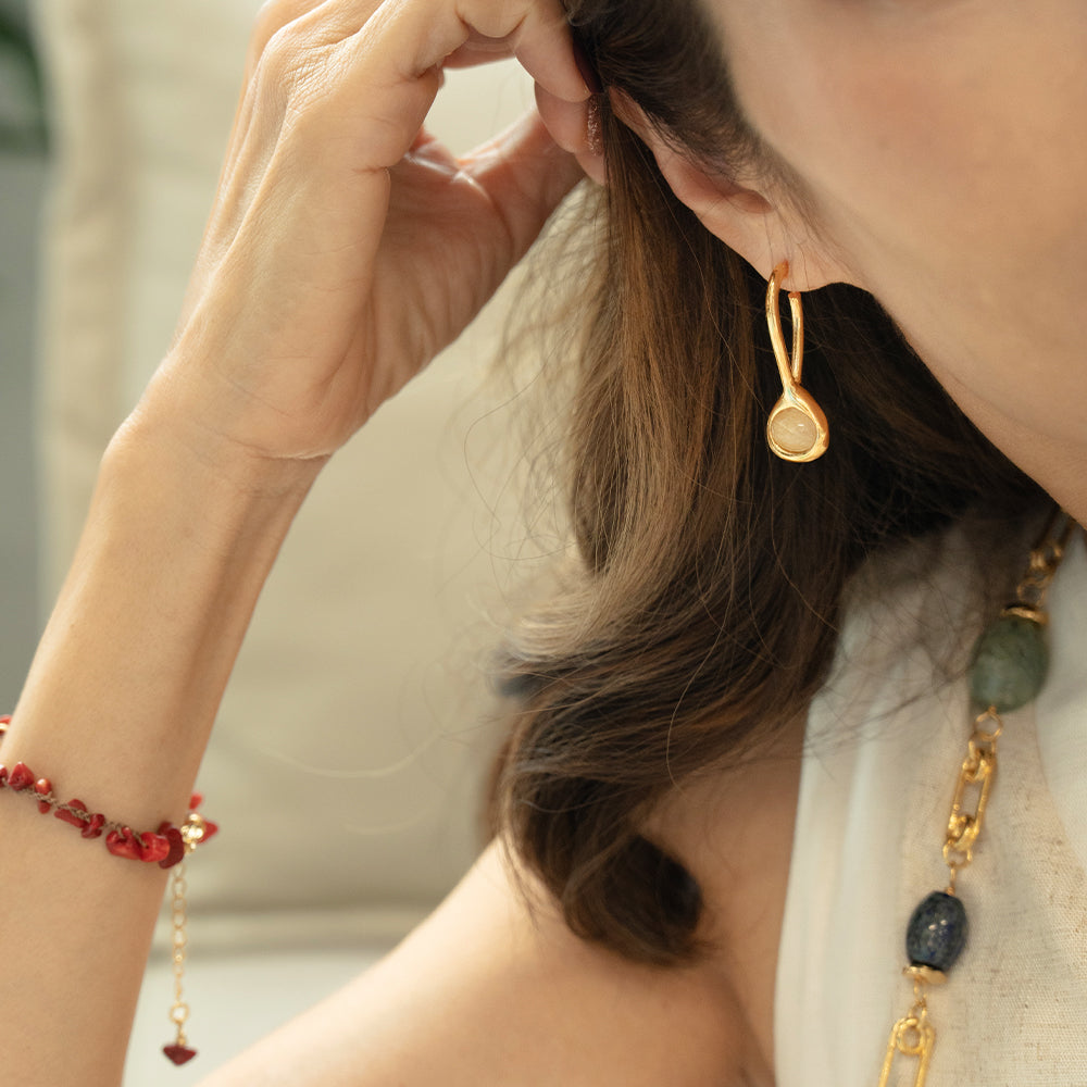 Velatti Teardrop Dangle Earrings