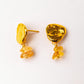 Velatti Molten Earrings with Double Gem Drop