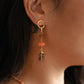 Velatti Triple Drop Link Earrings