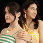 Velatti Stacked Pearls Earrings