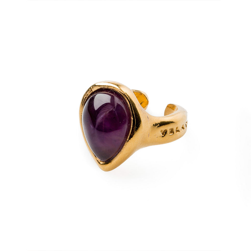 Velatti Pear Shape Gem Ring
