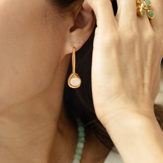 Velatti Teardrop Dangle Earrings