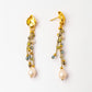 Velatti Threaded Earrings with Bohemian Crystal