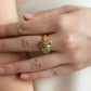 Velatti Mini Triple Gem Ring